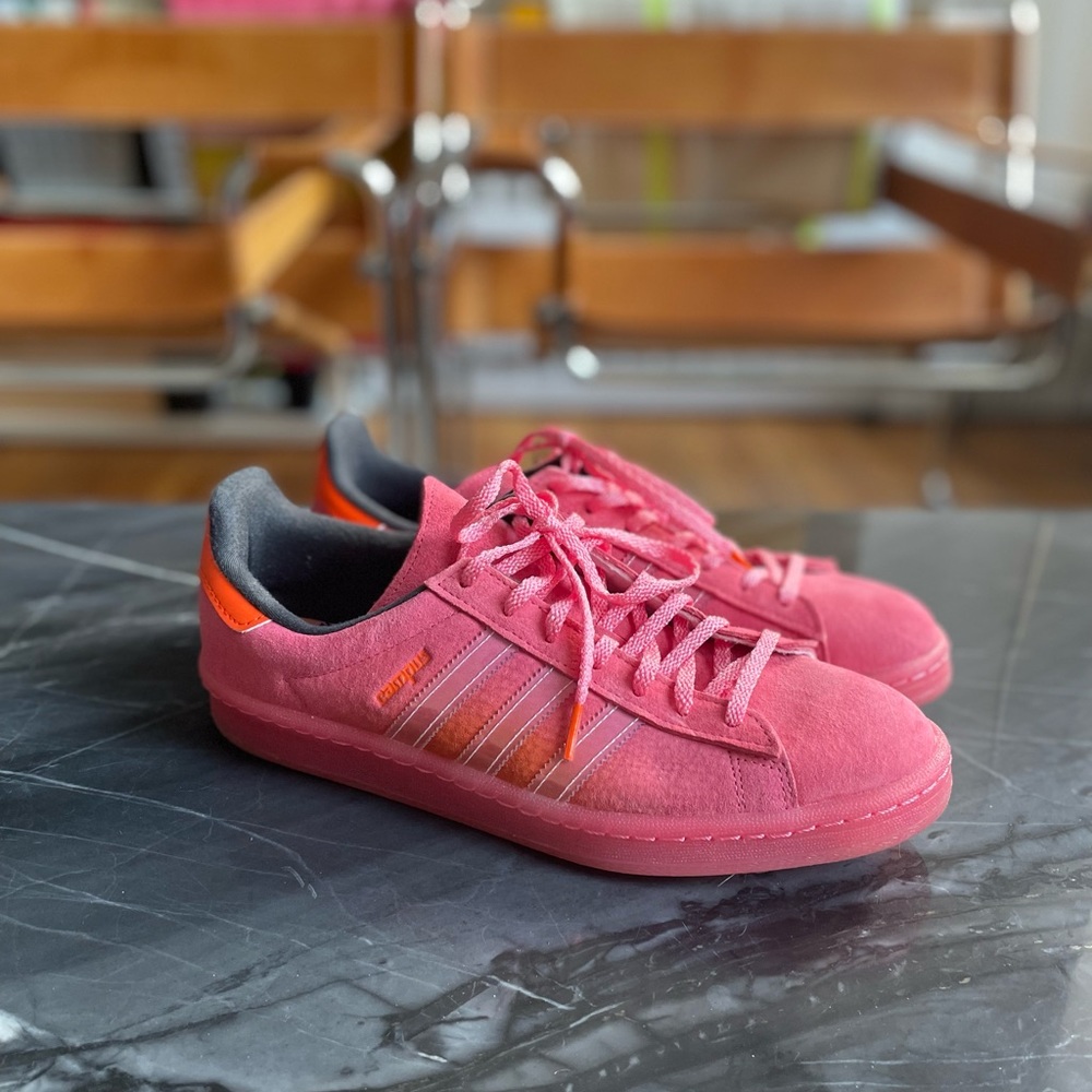 Adidas Campus 80s Sneakers | pink and orange